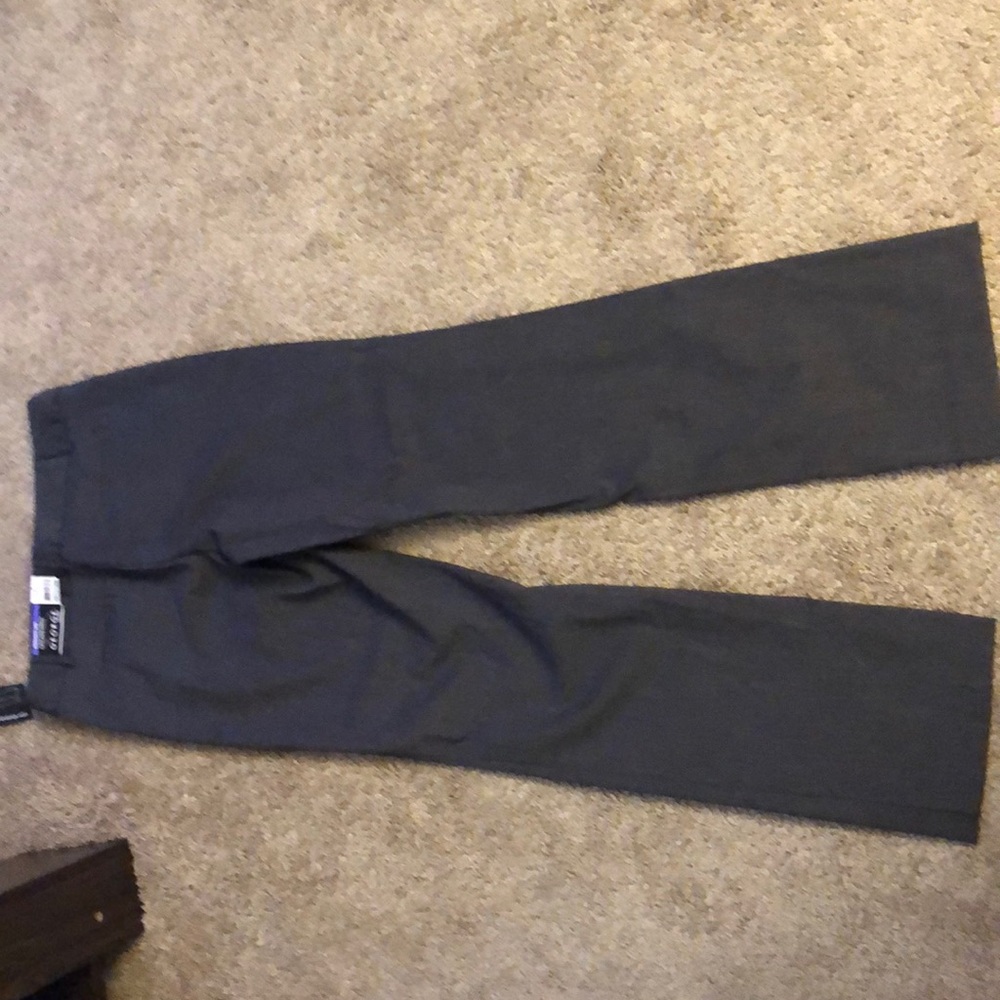 Grey dress pants.